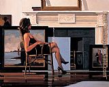 Jack Vettriano The Model and the Drifter painting